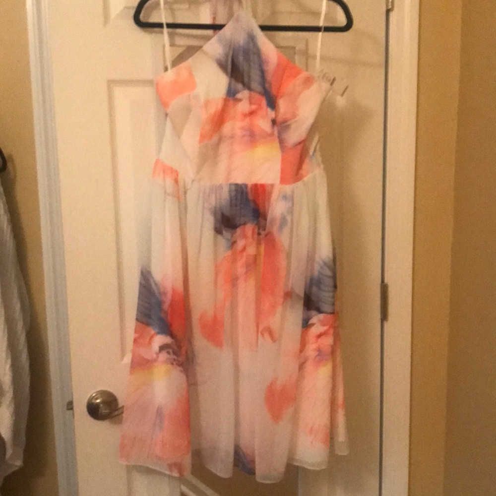 WHBM Chiffon Halter Dress sz 10 🌸🔆